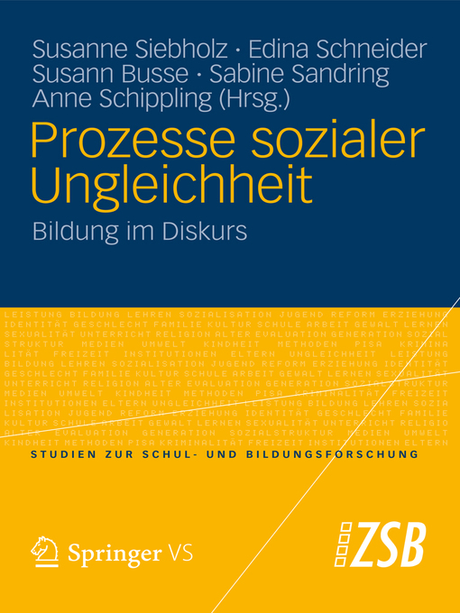 Title details for Prozesse sozialer Ungleichheit by Susanne Siebholz - Available